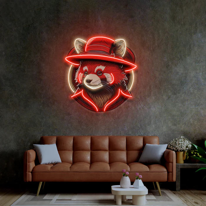 Kırmızı Panda Neon Lamba | ByLamp