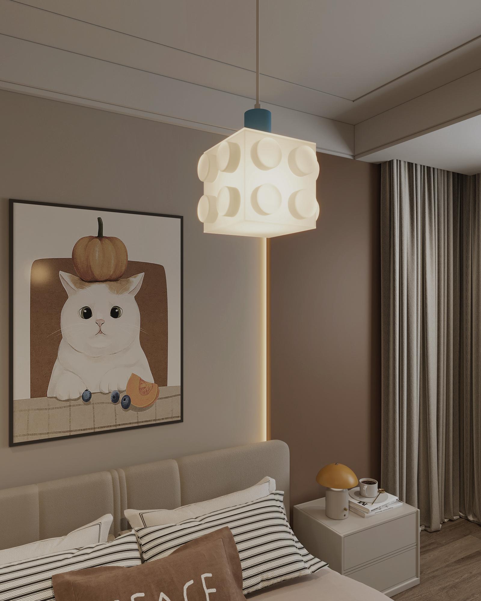 Renkli Blok Tekli Sarkıt Aydınlatma | ByLamp