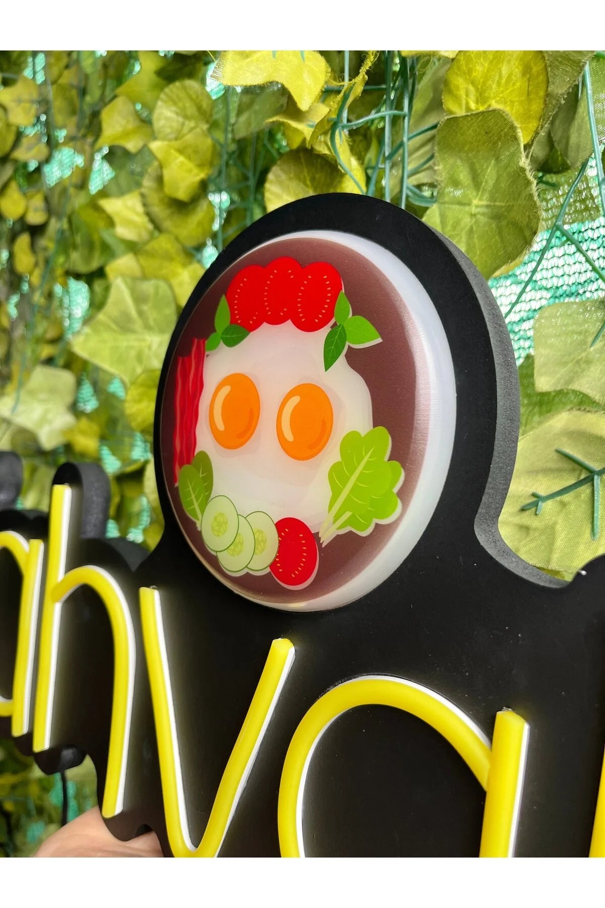 UV Baskılı Kahvaltı Neon Lamba | ByLamp