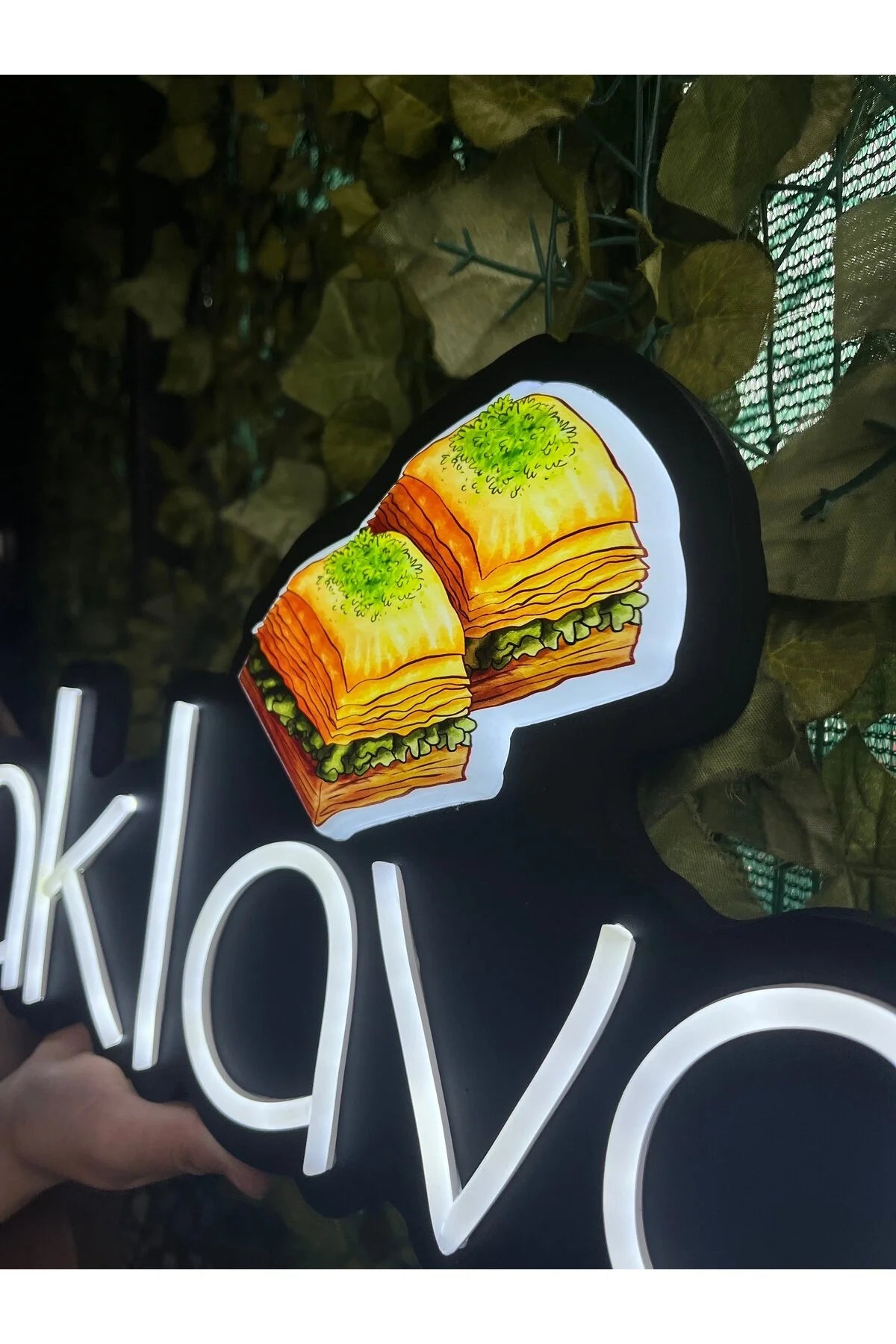 UV Baskılı Baklava Neon Lamba | ByLamp