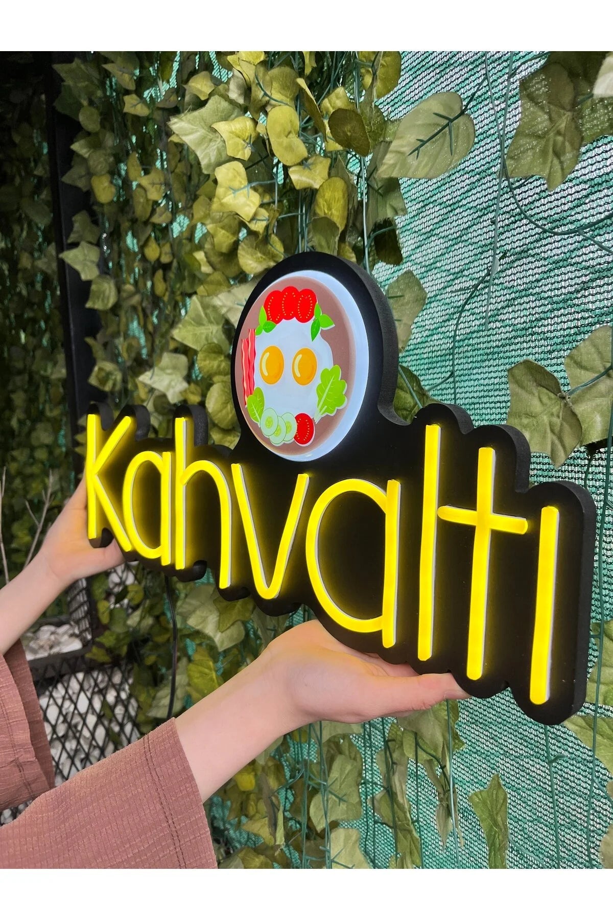 UV Baskılı Kahvaltı Neon Lamba | ByLamp