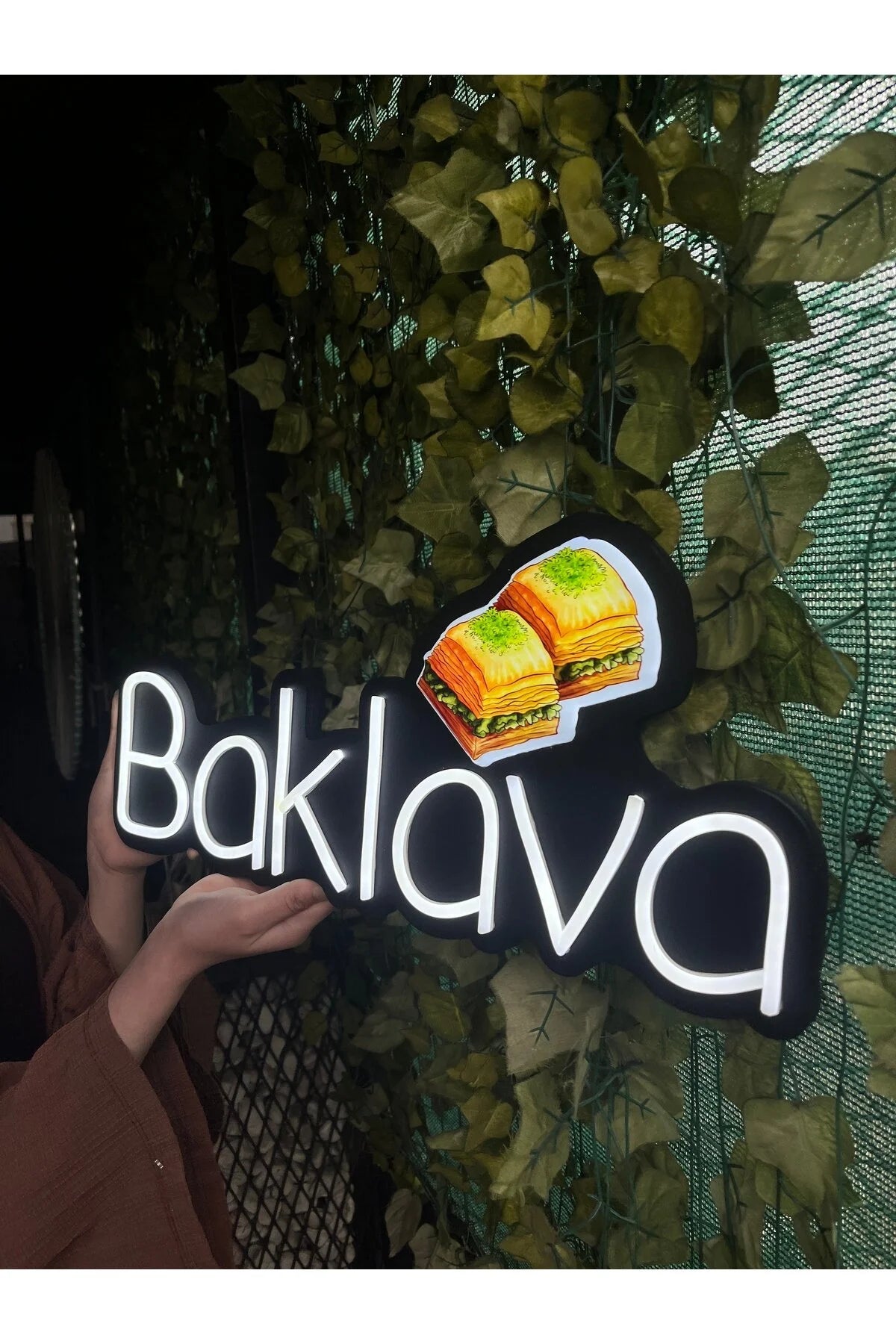 UV Baskılı Baklava Neon Lamba | ByLamp