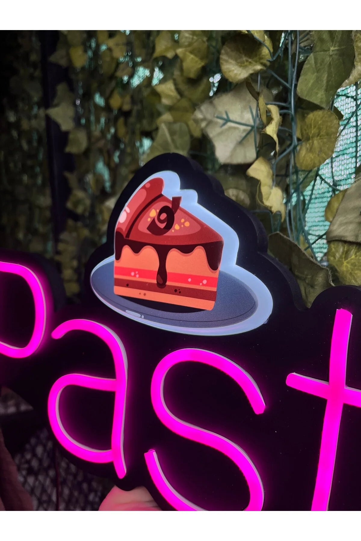 UV Baskılı Pasta Neon Lamba | ByLamp