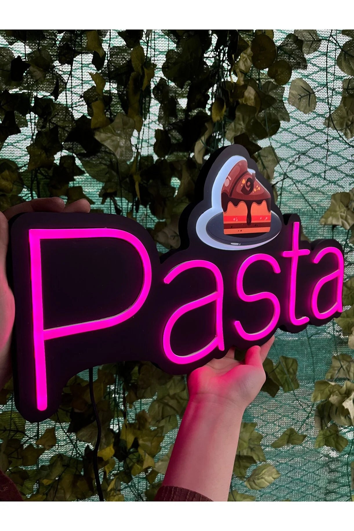 UV Baskılı Pasta Neon Lamba | ByLamp