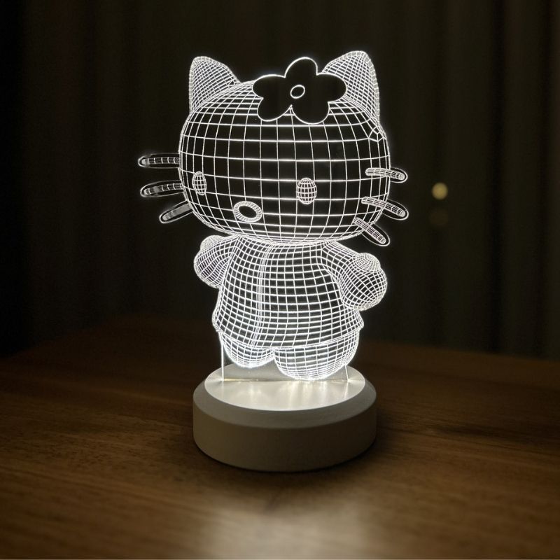 3D Hello Kitty LED Night Light