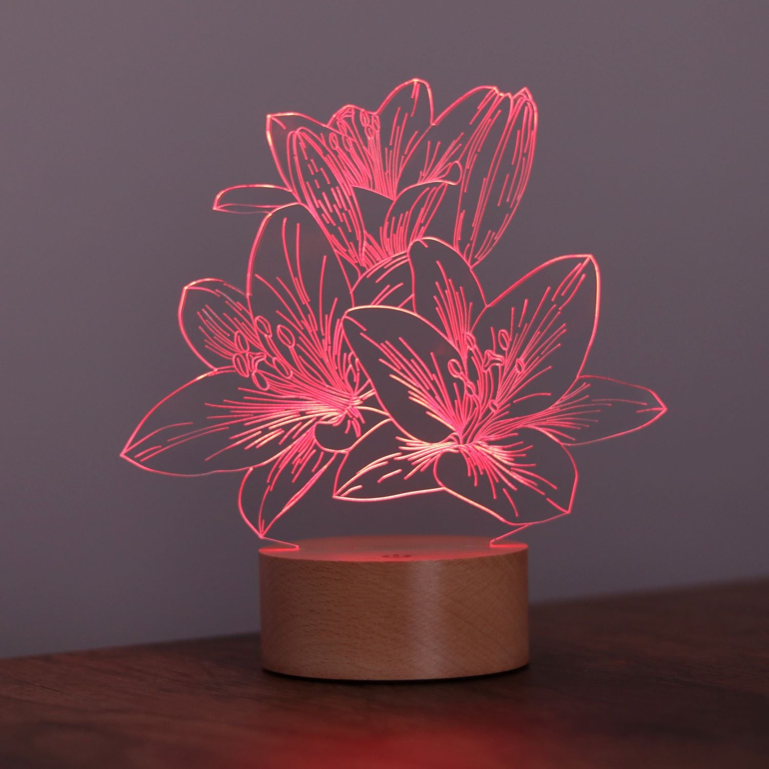 3D Lilyum Flower Led Lamp