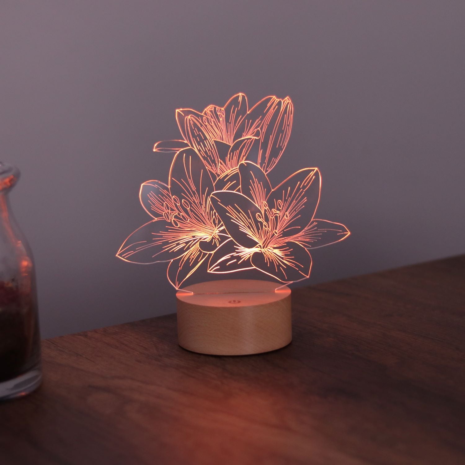 3D Lilyum Flower Led Lamp
