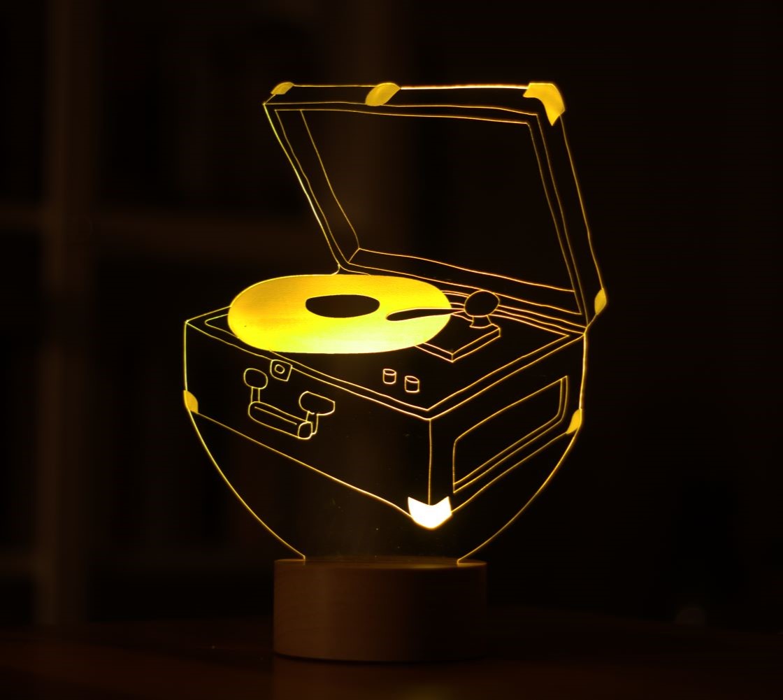 Pikap Figürlü Dekoratif Hediye Led Masa Lambası | BYLAMP