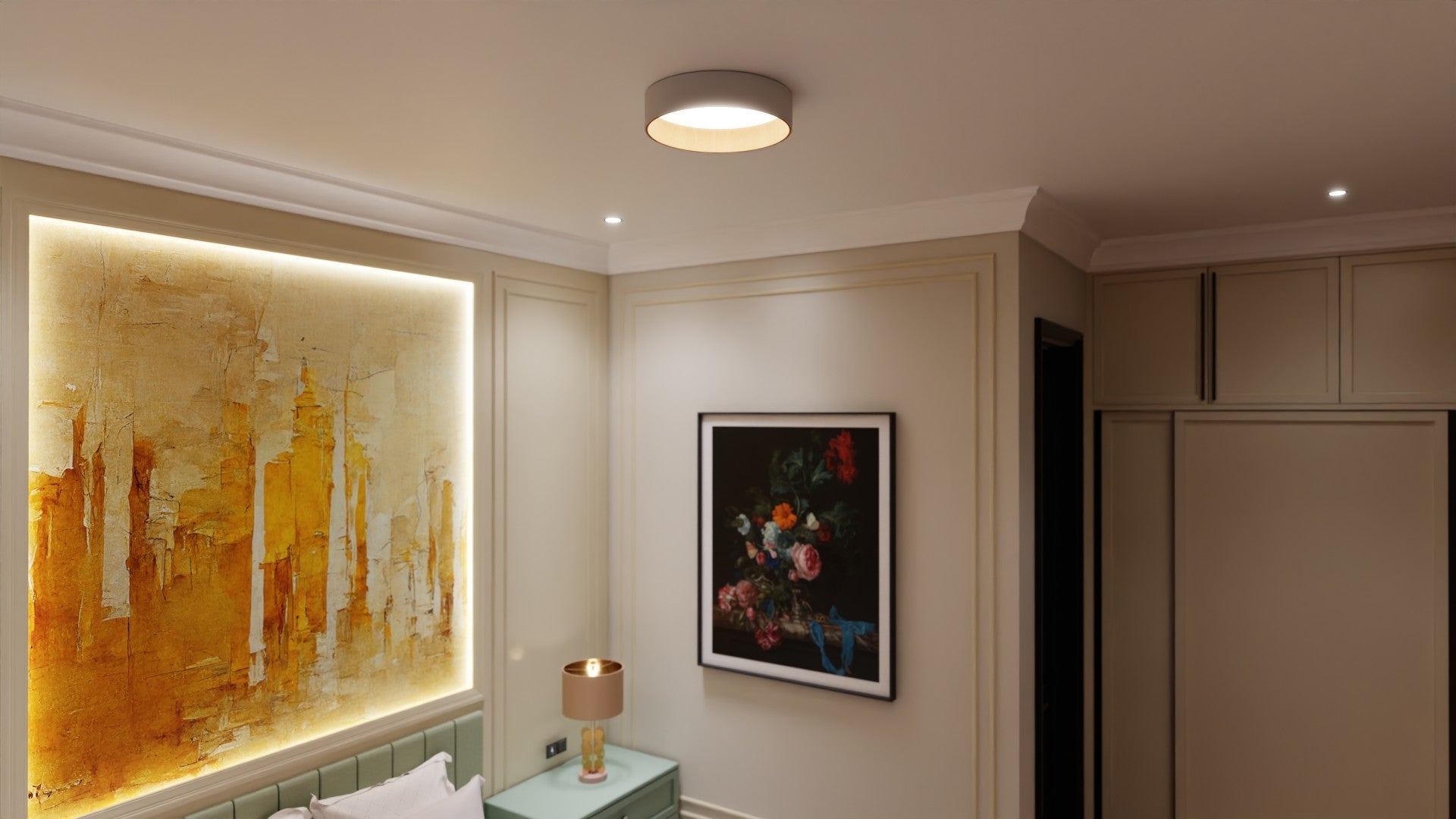 Roof Düz 45 Sıvama Plafonyer Aydınlatma | ByLamp