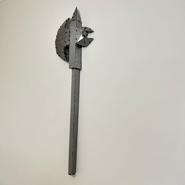 3D Metal Geometrik El Yapımı Balta Heykeli | ByLamp