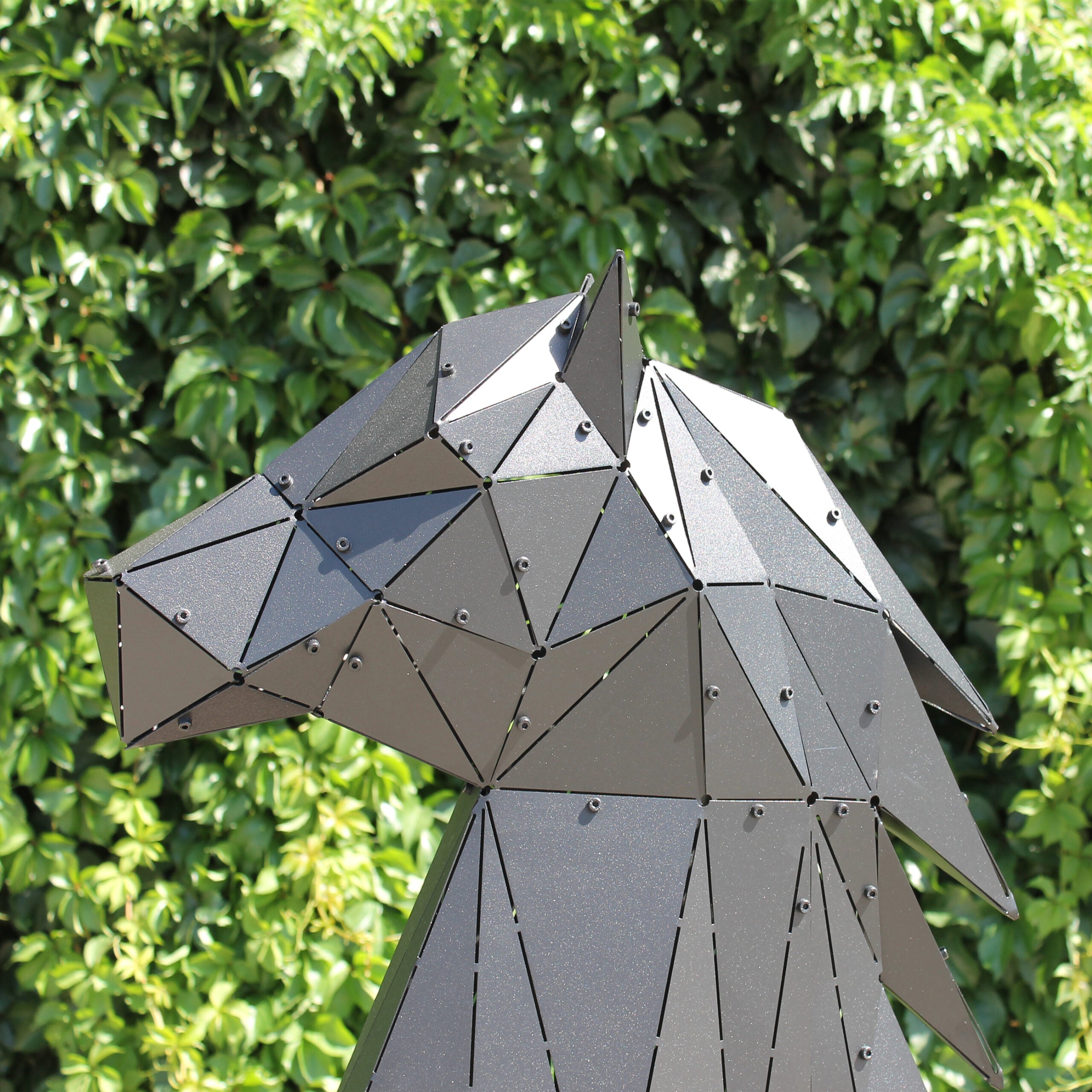 3D Metal Geometrik El Yapımı Ferrari Heykeli | ByLamp