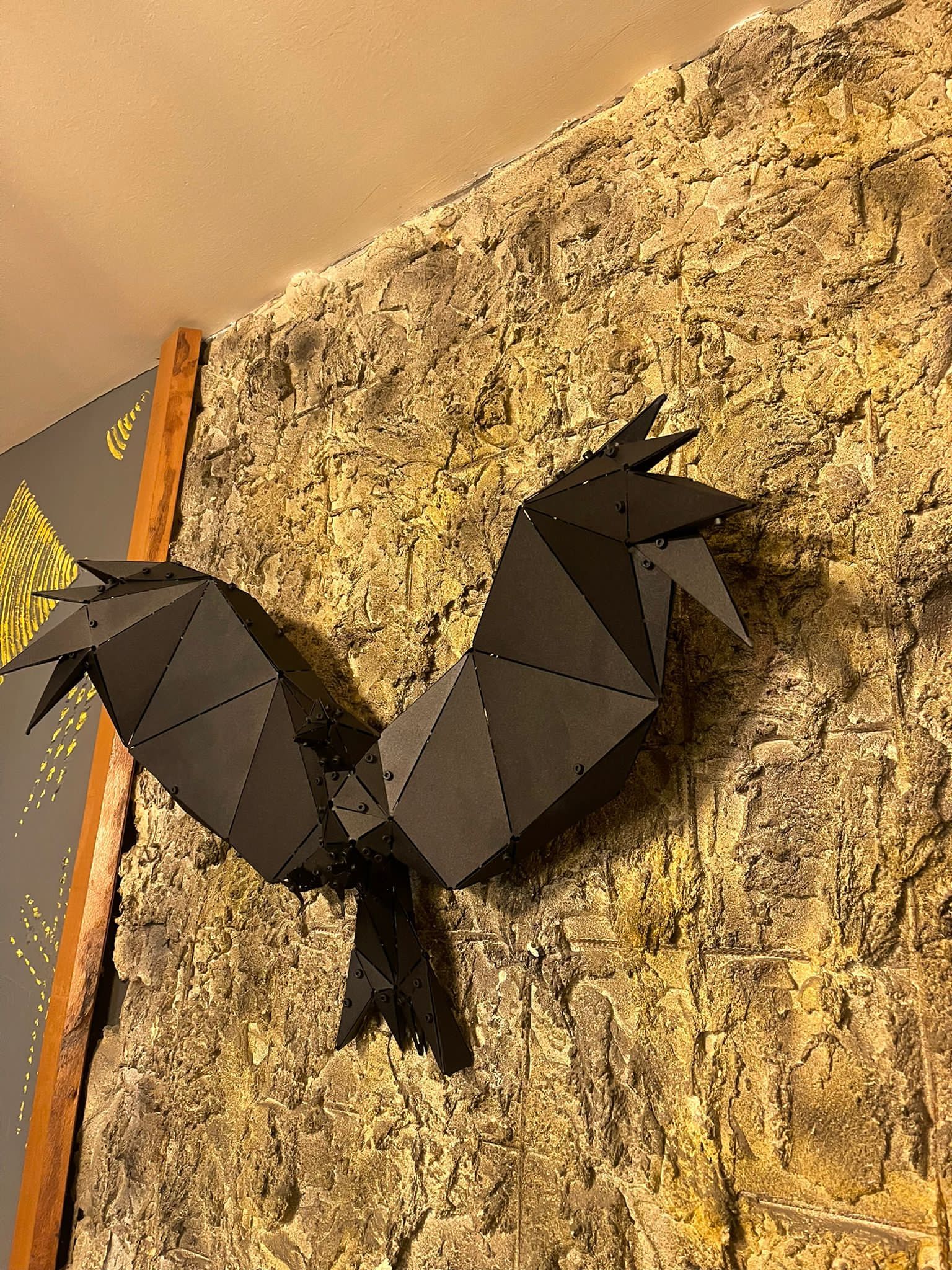 3D Metal Geometrik El Yapımı Kartal Heykeli | ByLamp