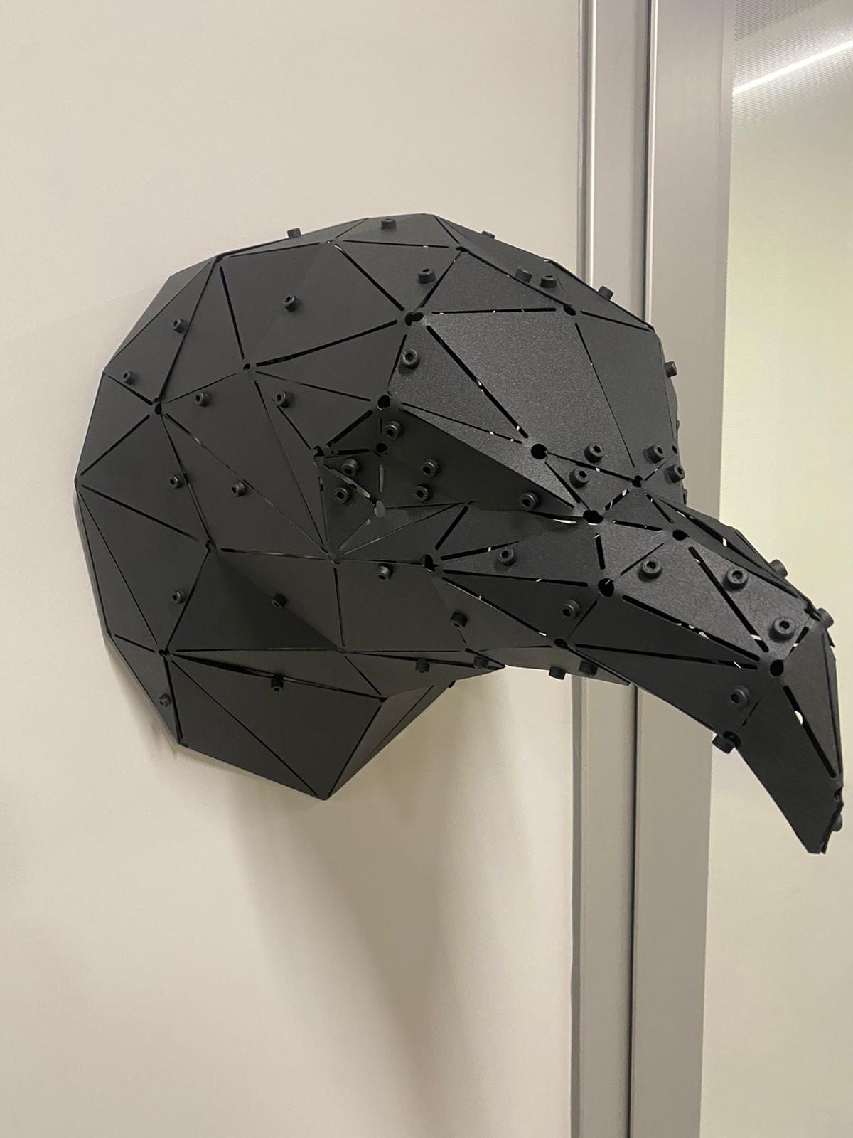 3D Metal Geometrik El Yapımı Kartal Heykeli | ByLamp