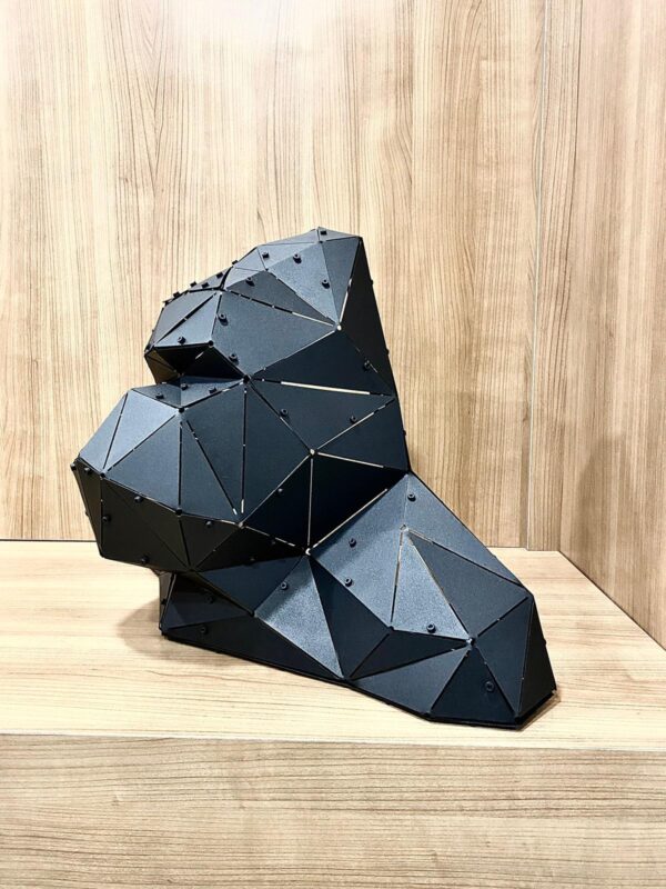 3D Metal Geometrik El Yapımı KingKong Heykeli | ByLamp