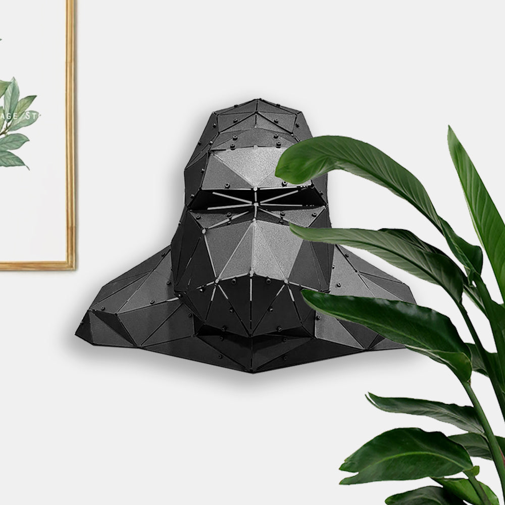 3D Metal Geometrik El Yapımı KingKong Heykeli | ByLamp