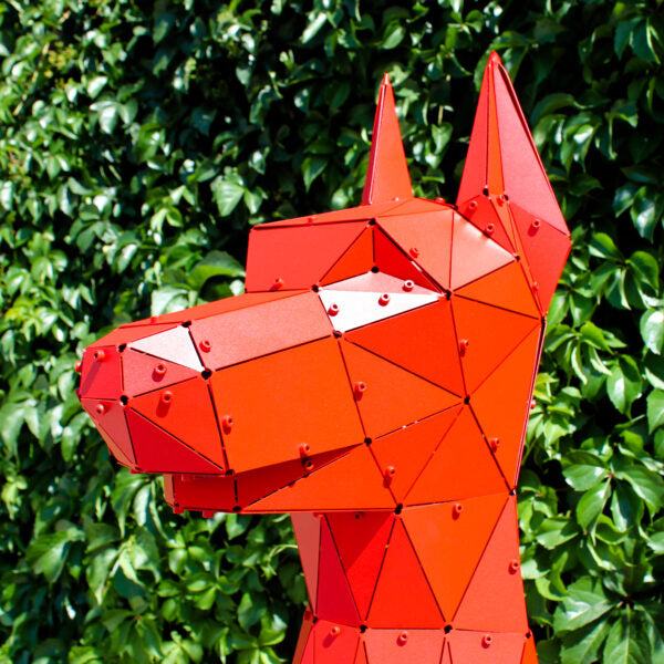 3D Metal Geometrik El Yapımı Sharpy Heykeli | ByLamp