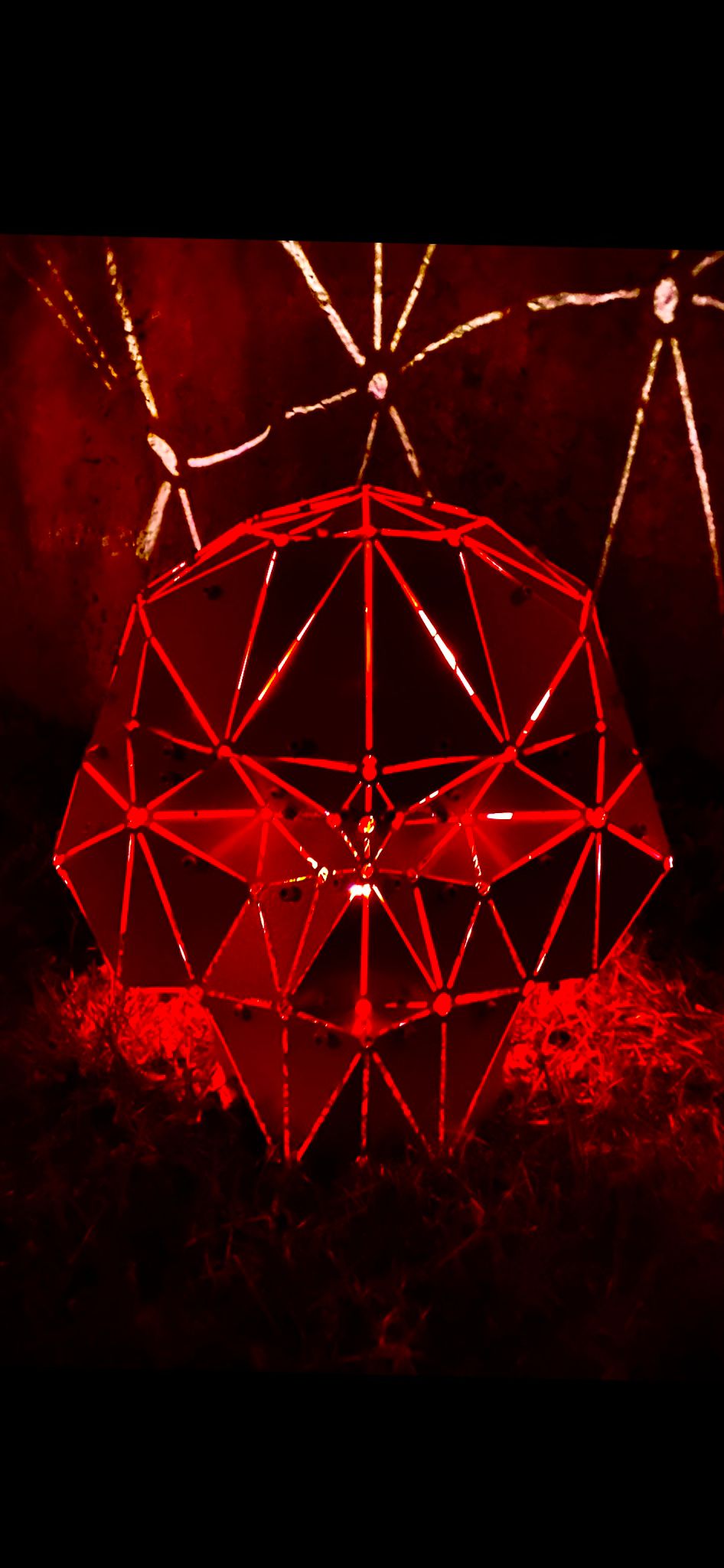 3D Metal Geometrik El Yapımı Skull Heykeli | ByLamp