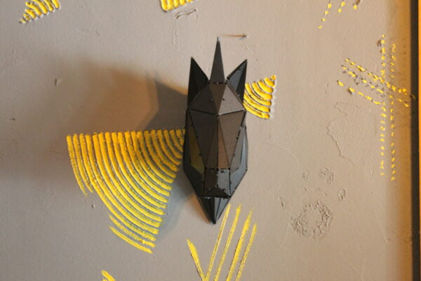 3D Metal Geometrik El Yapımı Unicorn Heykeli | ByLamp