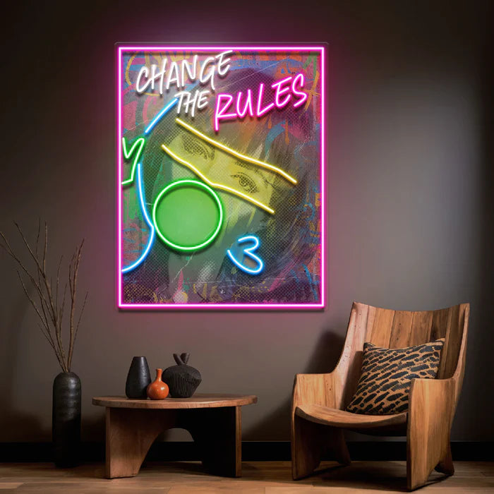 Change The Rules Neon Lambası | ByLamp