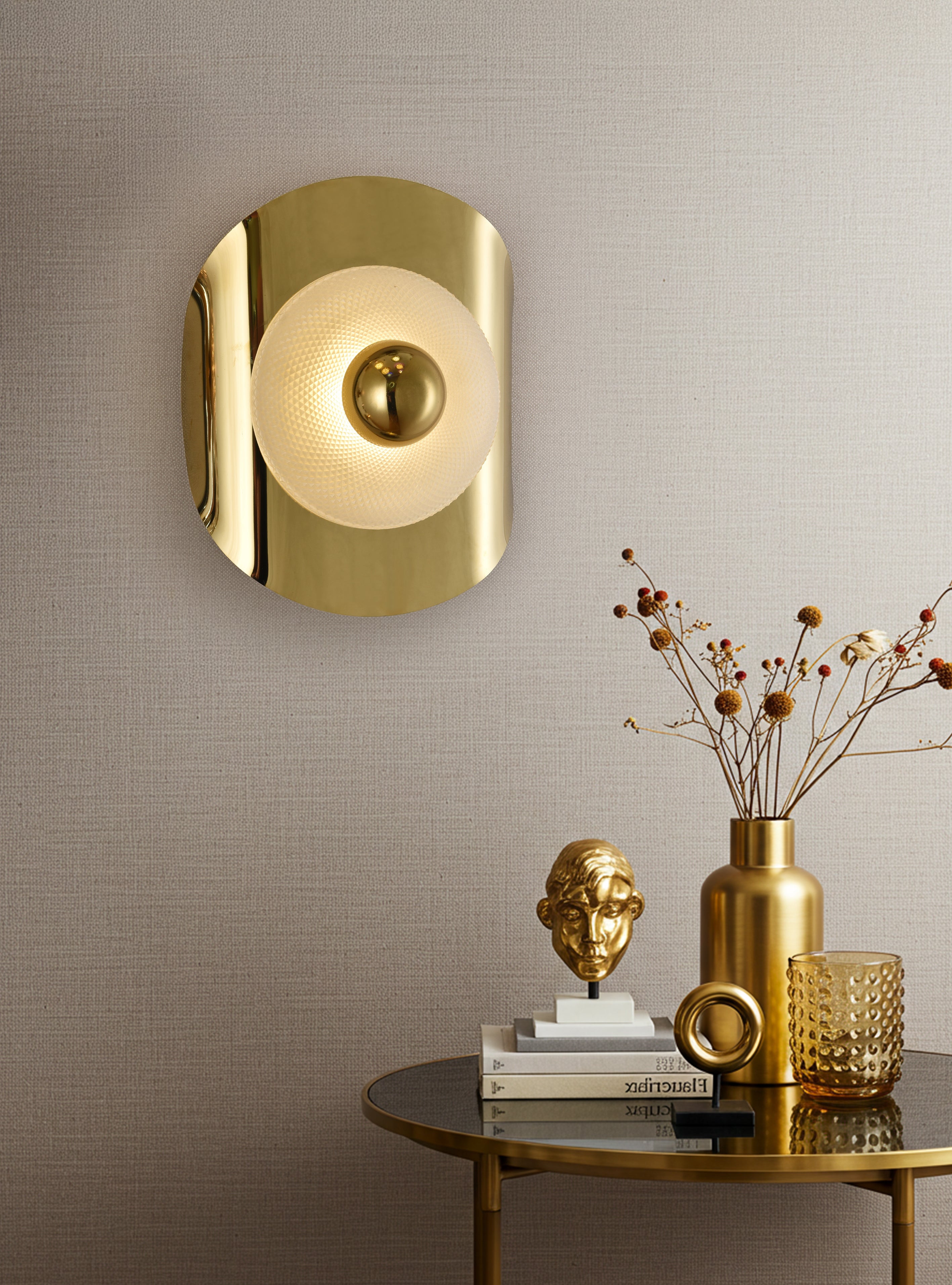 Delta Kıvrım Aplik Gold