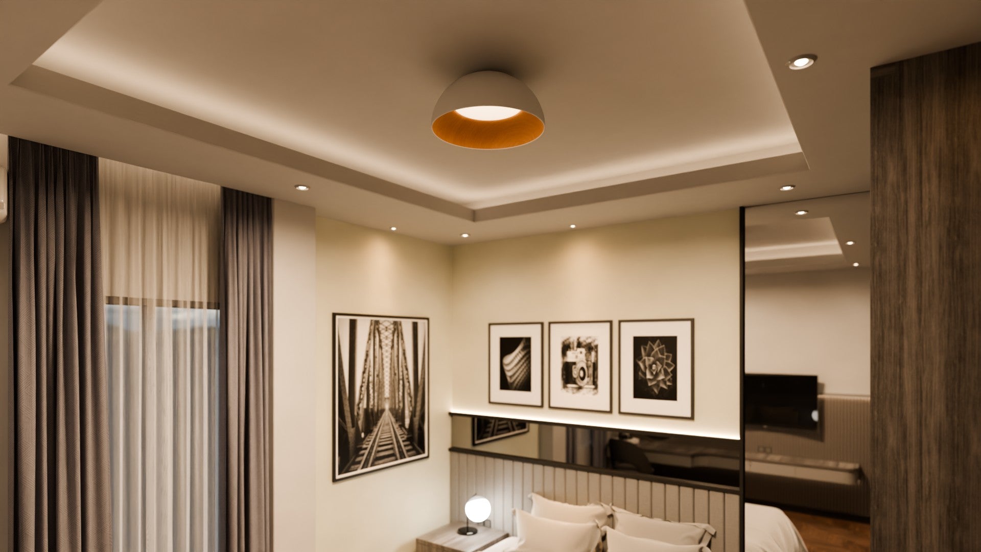 Zero Düz L Sıvama Plafonyer Aydınlatma | ByLamp