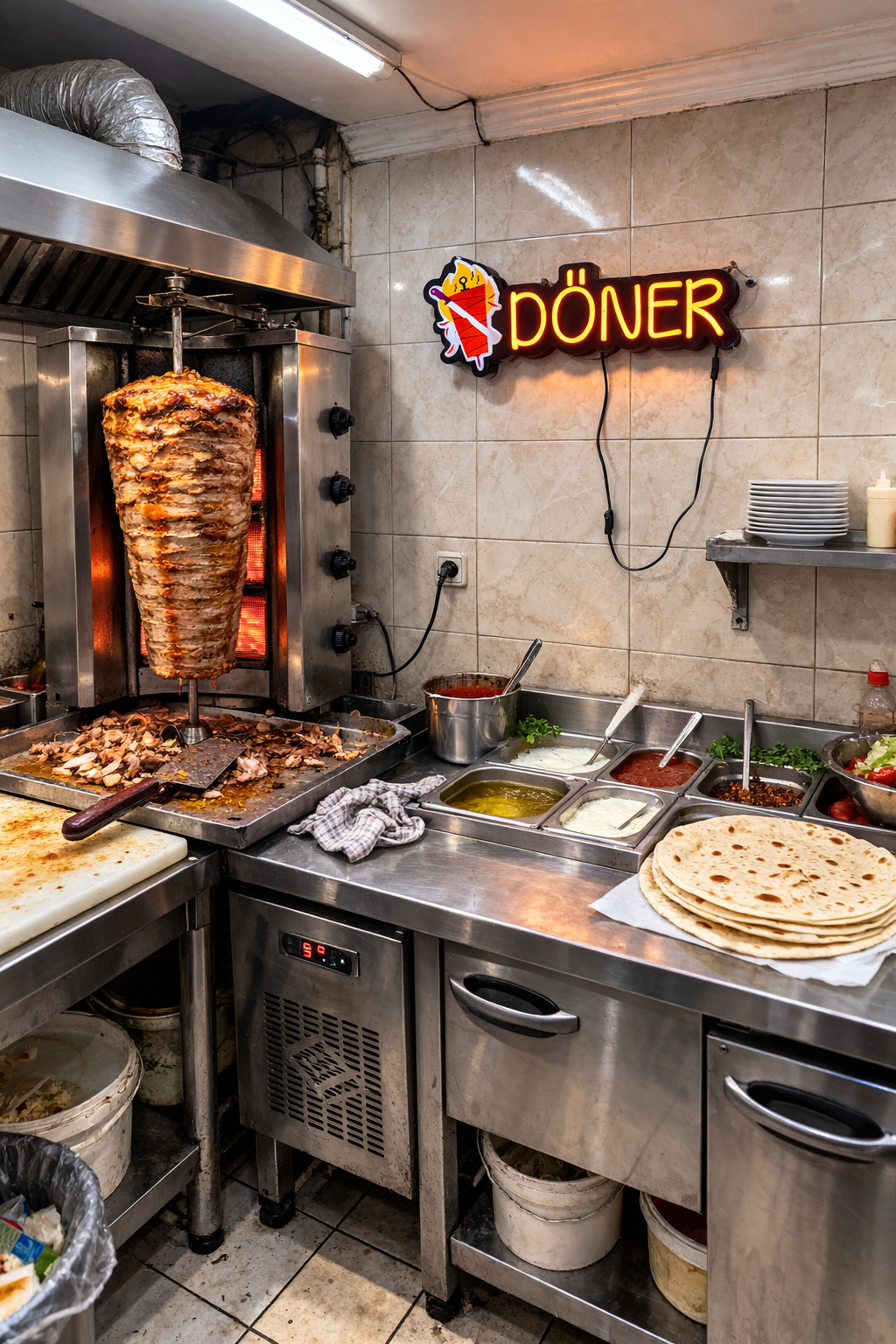 UV Baskılı Döner Neon Lamba | ByLamp