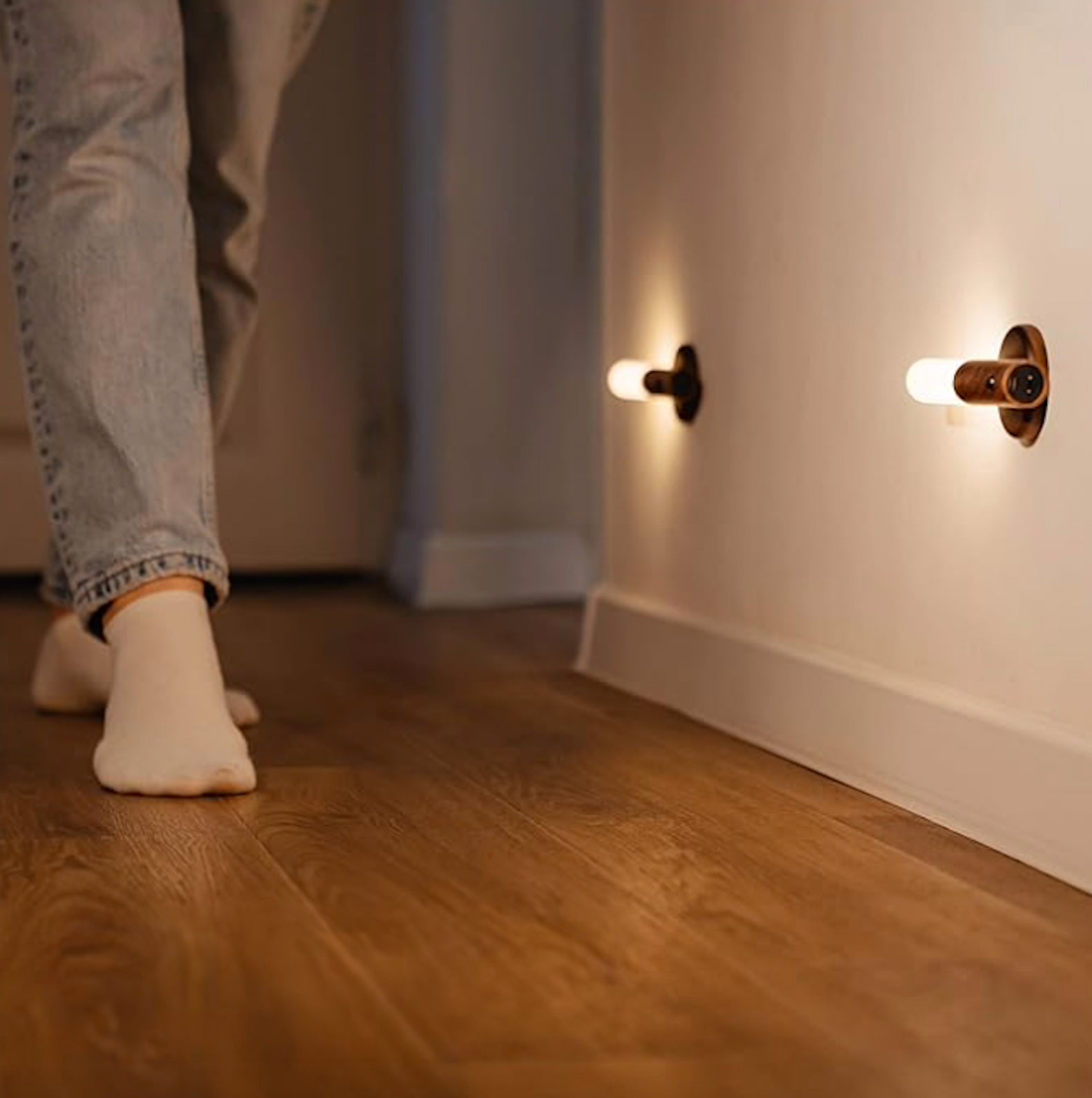 Multi-Colored Remote Control Rechargeable Wall Lamp LED Night Light, 360° Rotatable | ByLamp