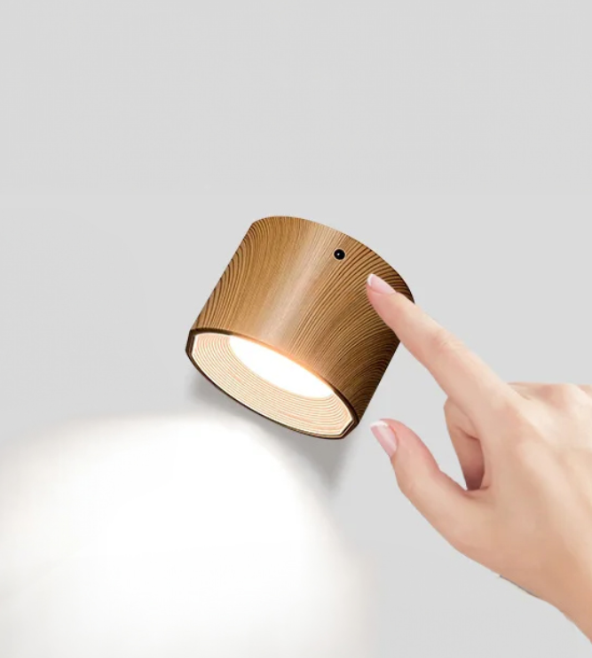 Multi-Colored Remote Control Rechargeable Wall Lamp LED Night Light, 360° Rotatable | ByLamp