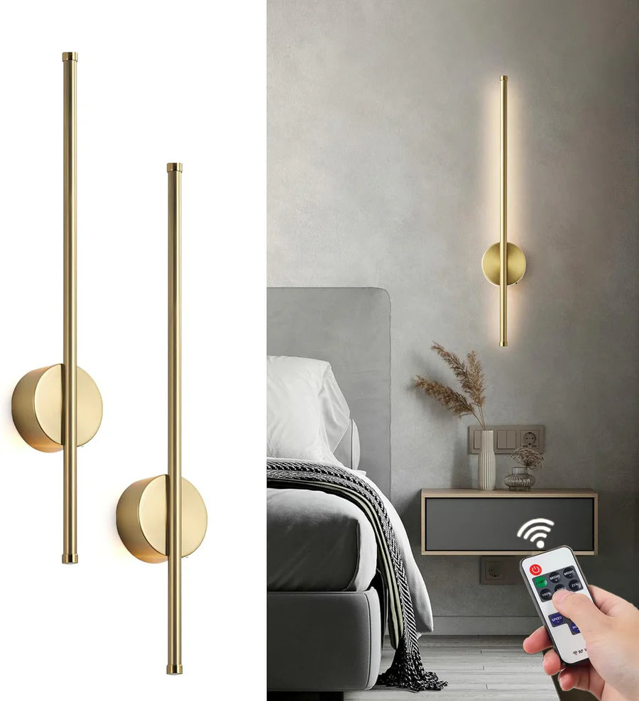 Duvara Yansımalı Şarjlı LED Gold Olta Aplik | ByLamp