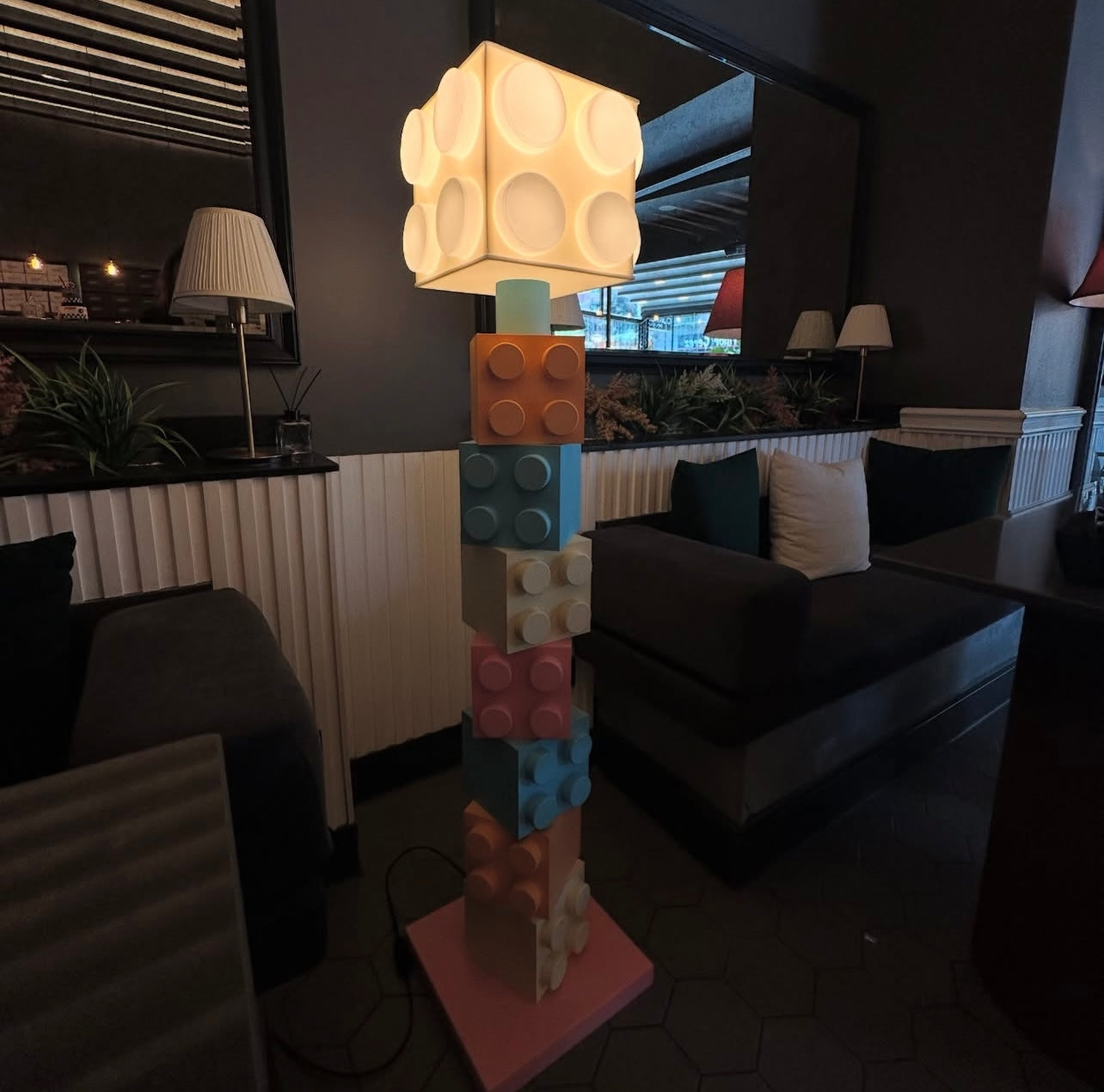 Renkli Blok Lambader | ByLamp