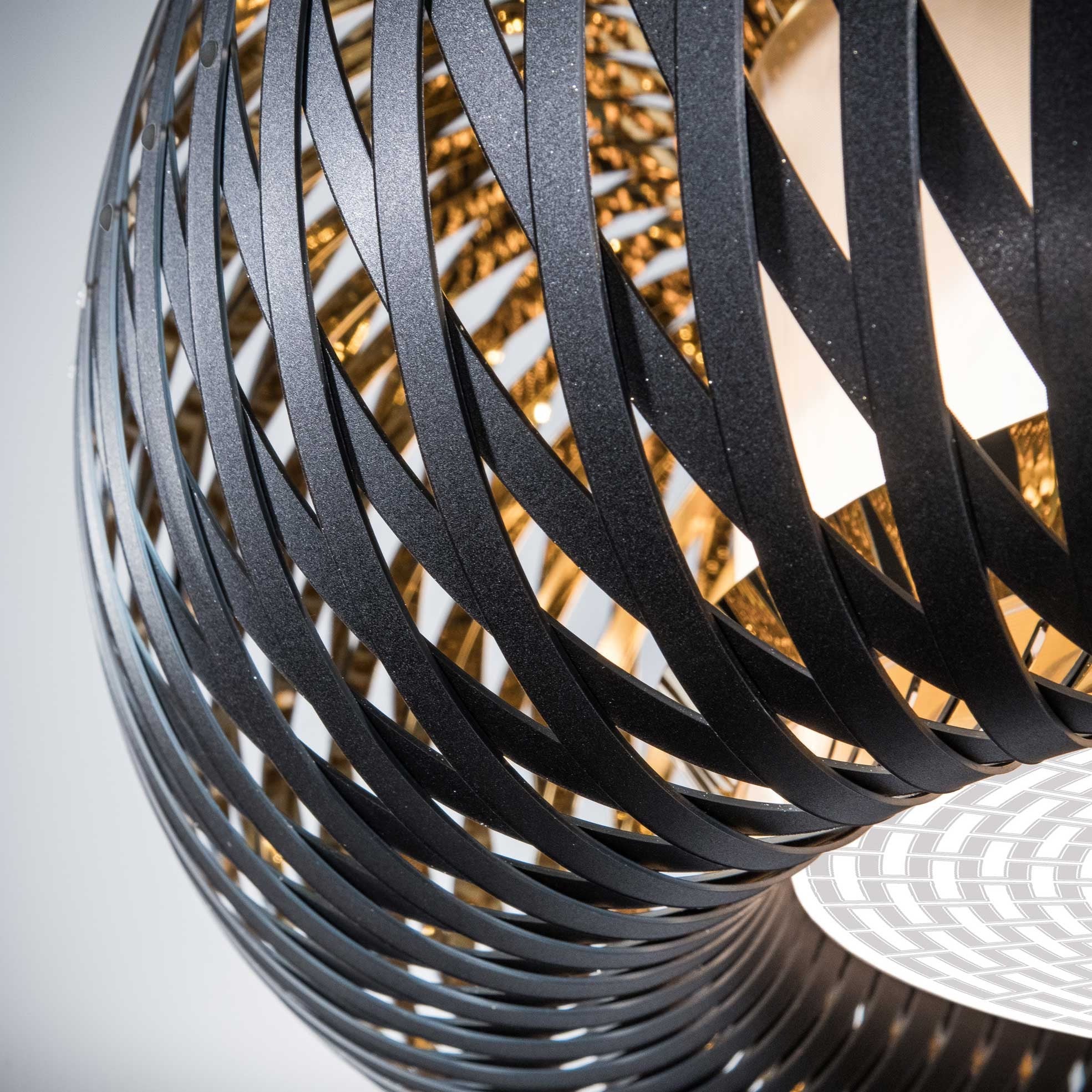 Kalatos Siyah & Altın Tel Sarkıt Aydınlatma | ByLamp