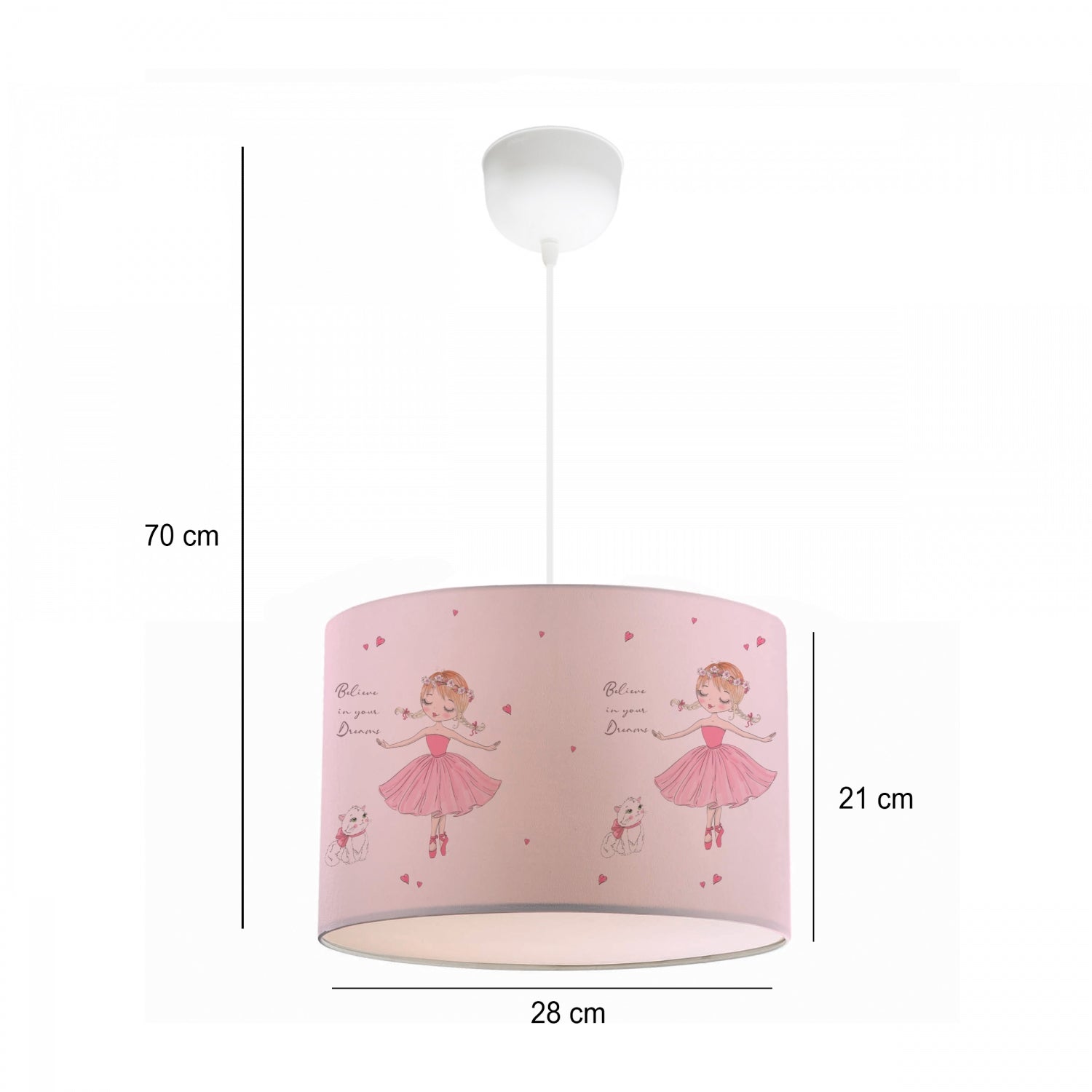 Fabric Printed Children's Room Pendant Lamp 28 | ByLamp