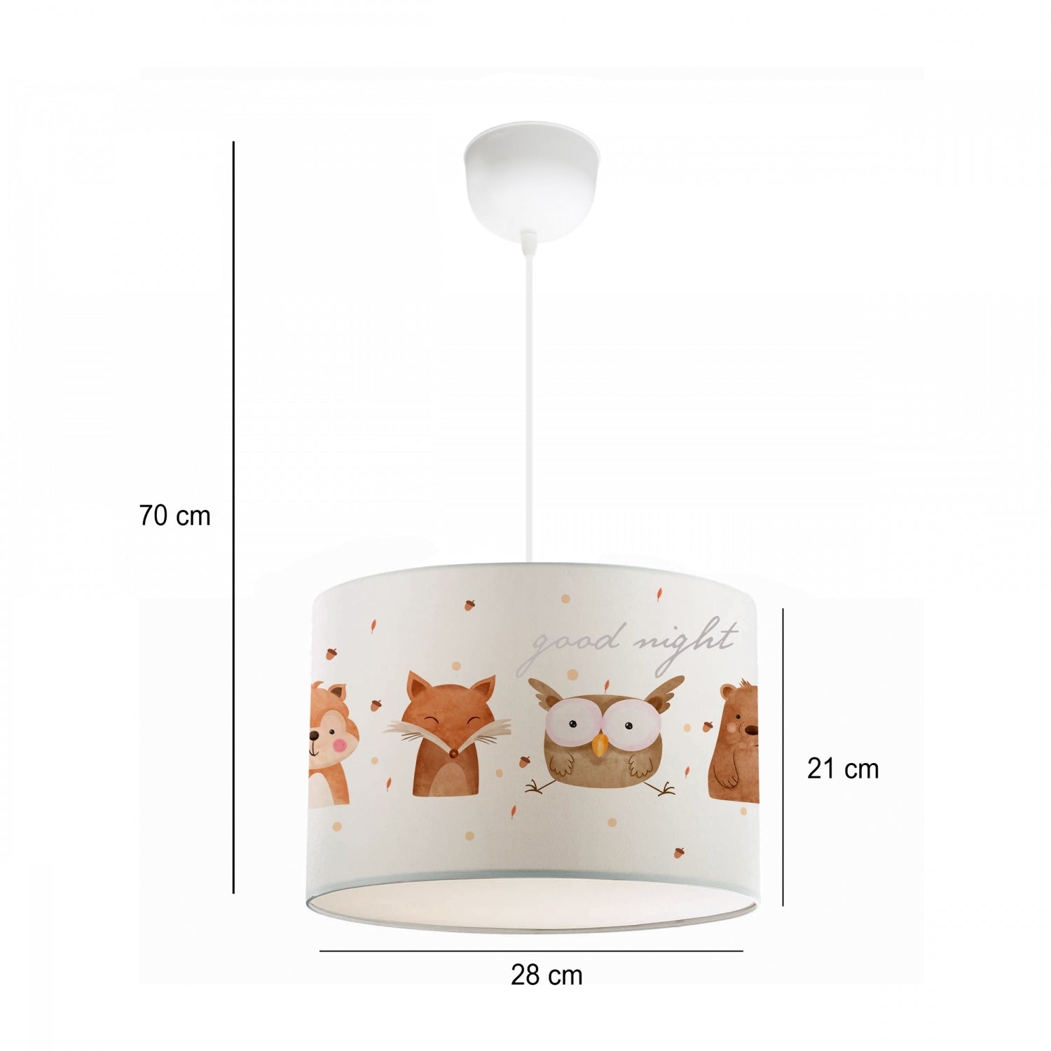 Animals Fabric Printed Children's Room Pendant Lamp 28 | ByLamp