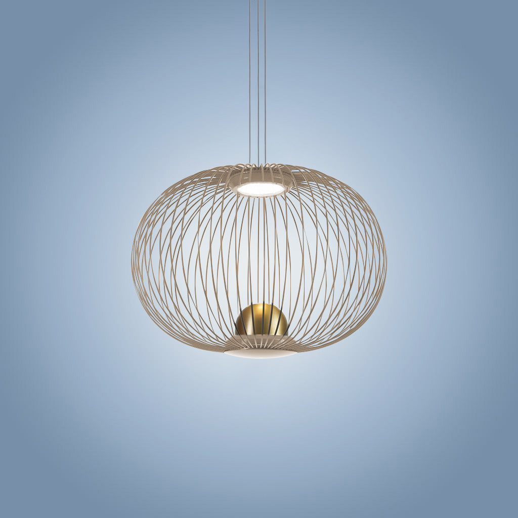 Telibol Zeytin Quartz Gri Tel Sarkıt Aydınlatma | ByLamp