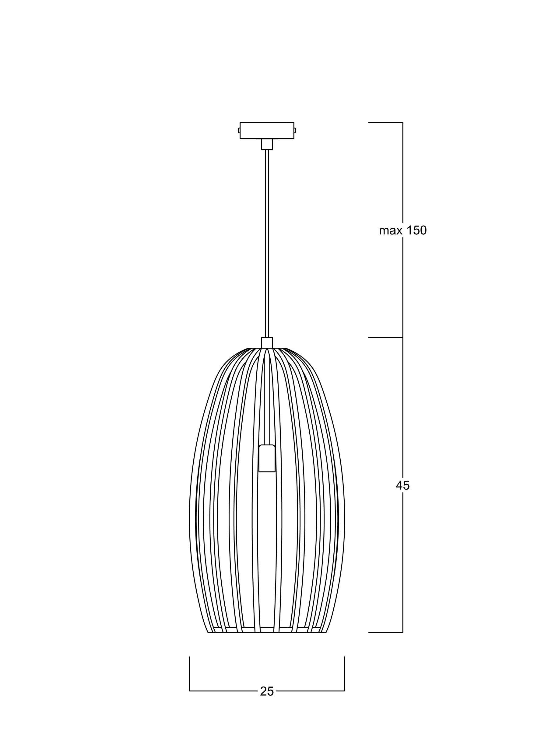 Lungo Ahşap Sarkıt Model D Ahşap Sarkıt Aydınlatma | ByLamp