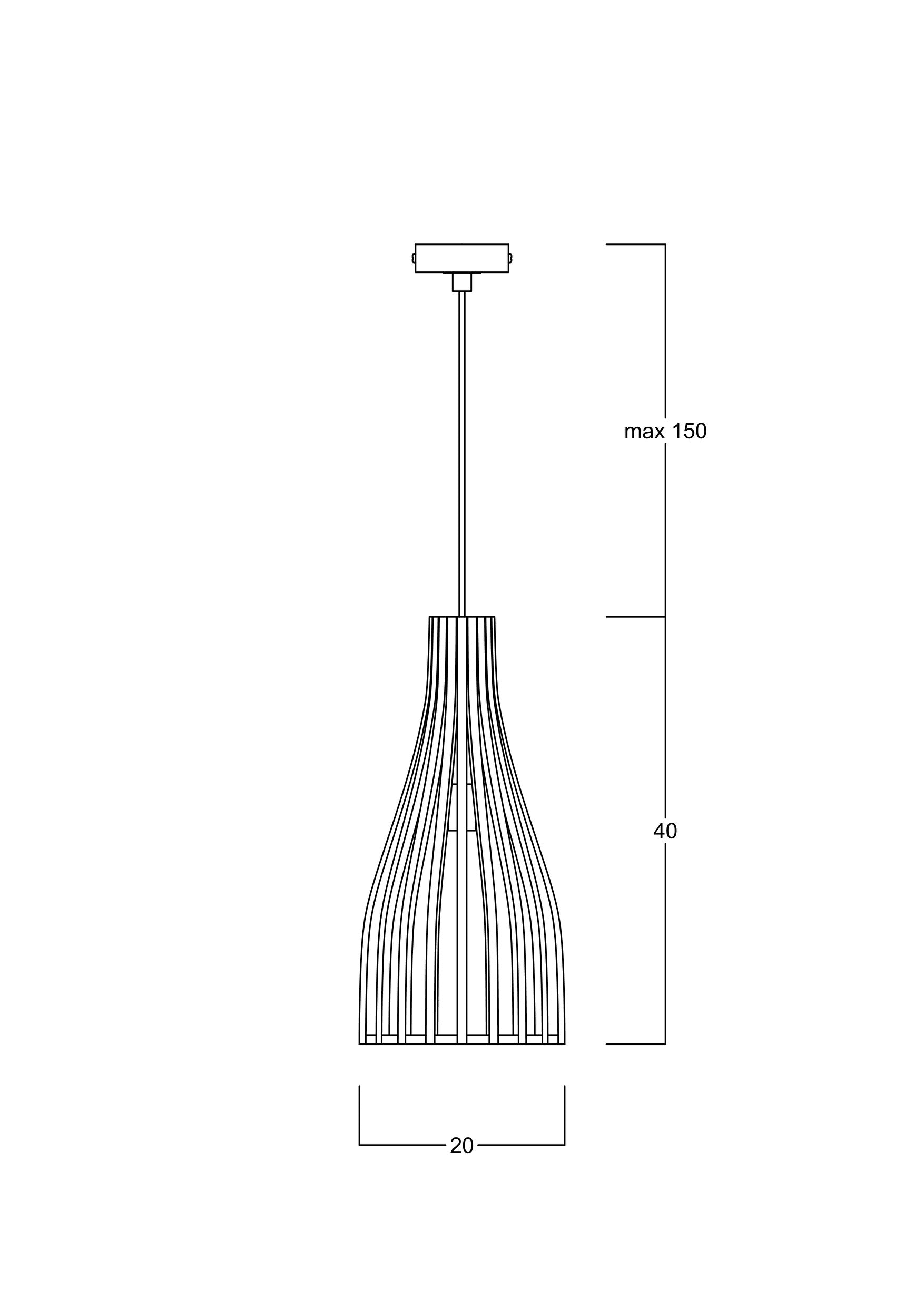 Lungo Ahşap Sarkıt Model D Ahşap Sarkıt Aydınlatma | ByLamp