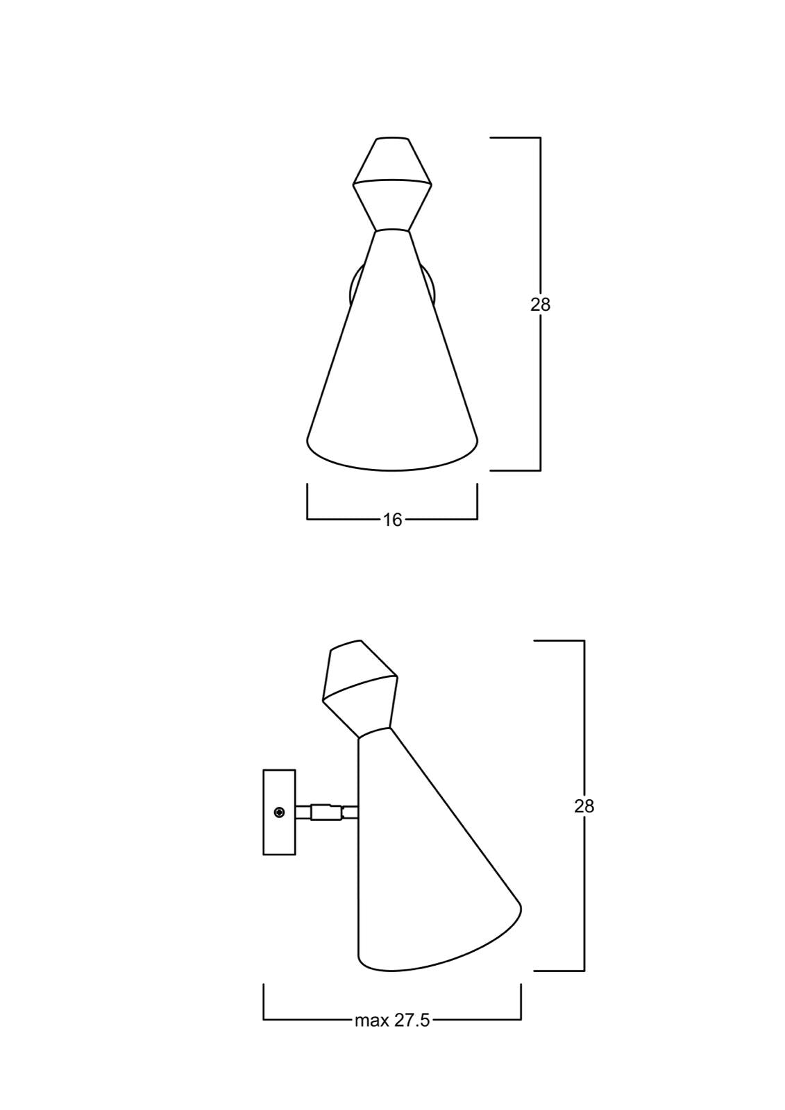 Oba Bordo Aplik Aydınlatma | ByLamp
