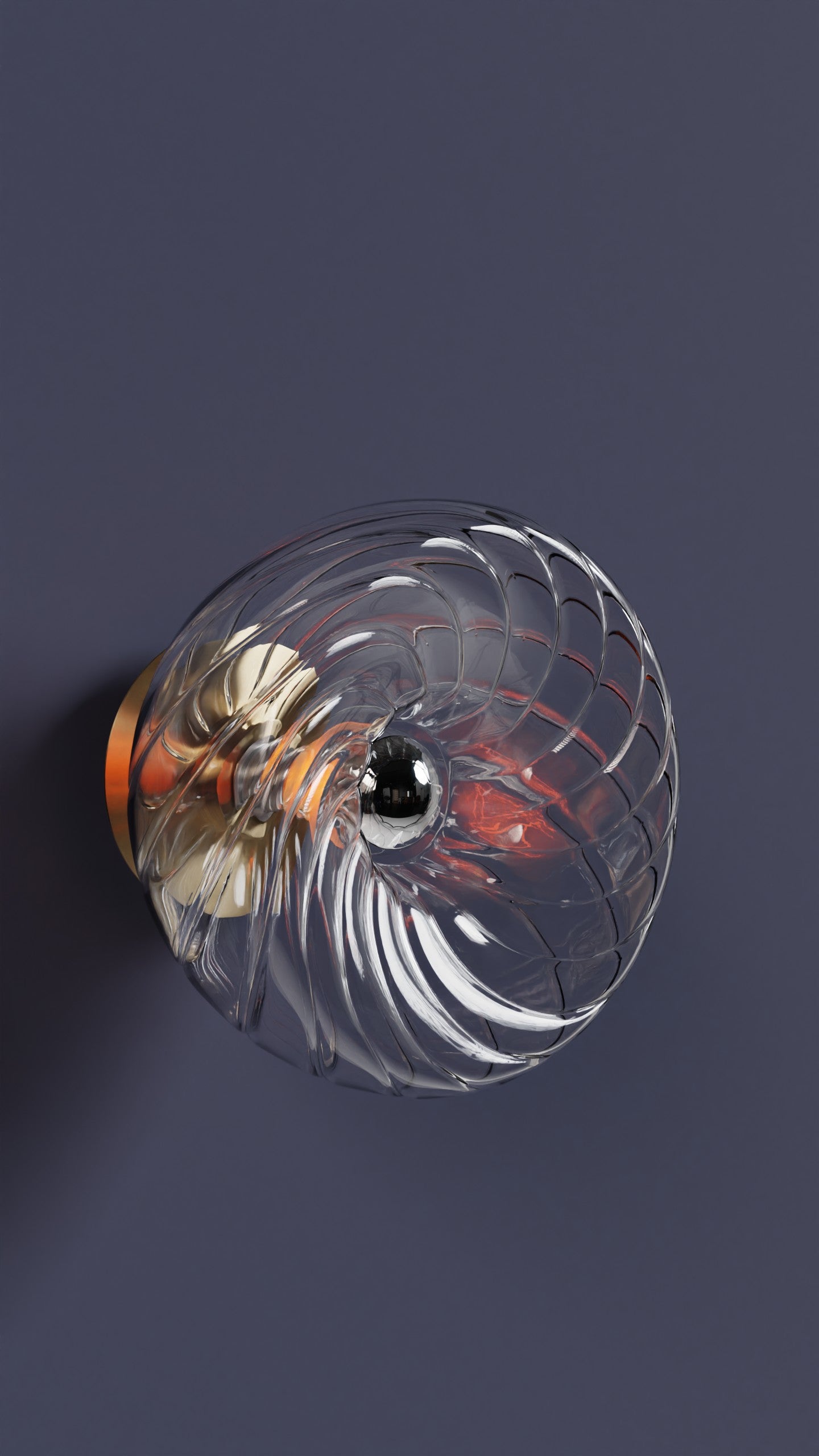 Dönence Şeffaf Cam Aplik Duvar Aydınlatma | ByLamp