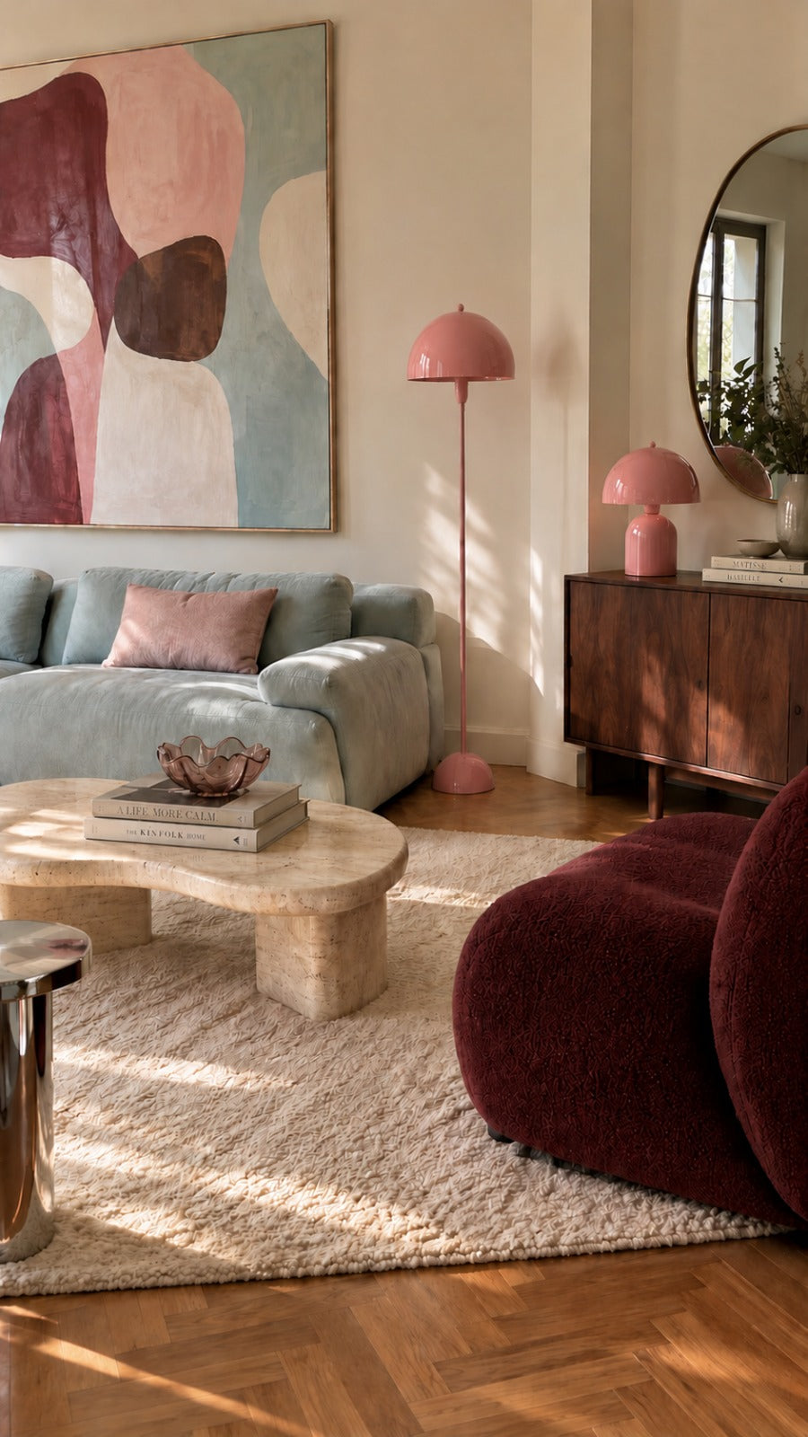 Soho Soft Pembe Metal Lambader | ByLamp