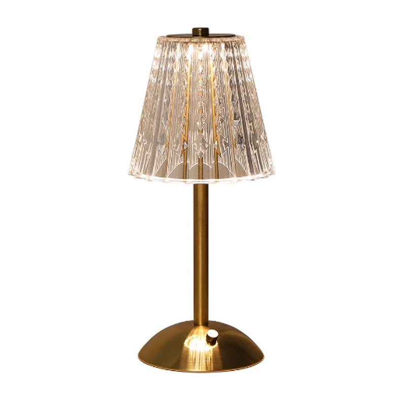 Lampshade Crystal Table Lamp Touch 3 Light Color Dimmable