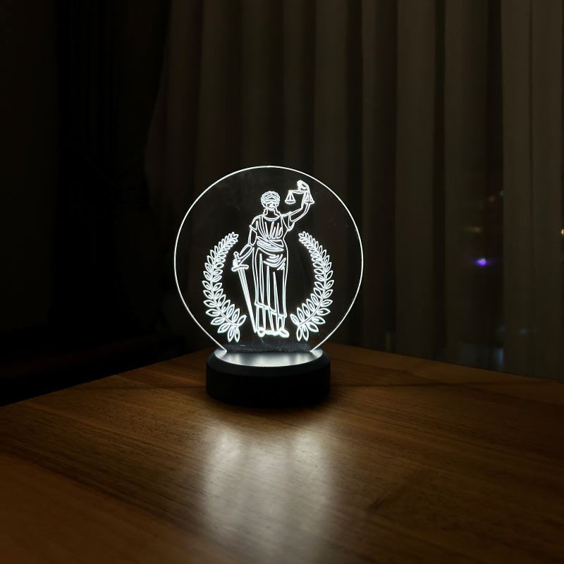 Justice Scales LED Lamp