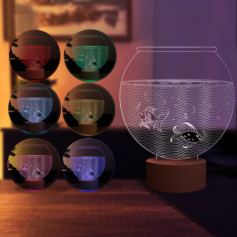 Aquarium 3D Led Table Lamp
