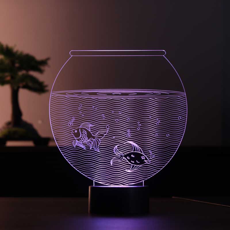 Aquarium 3D Led Table Lamp