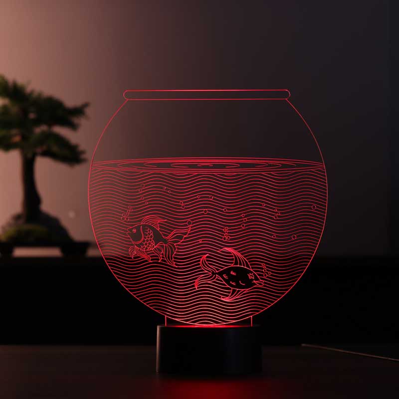 Aquarium 3D Led Table Lamp