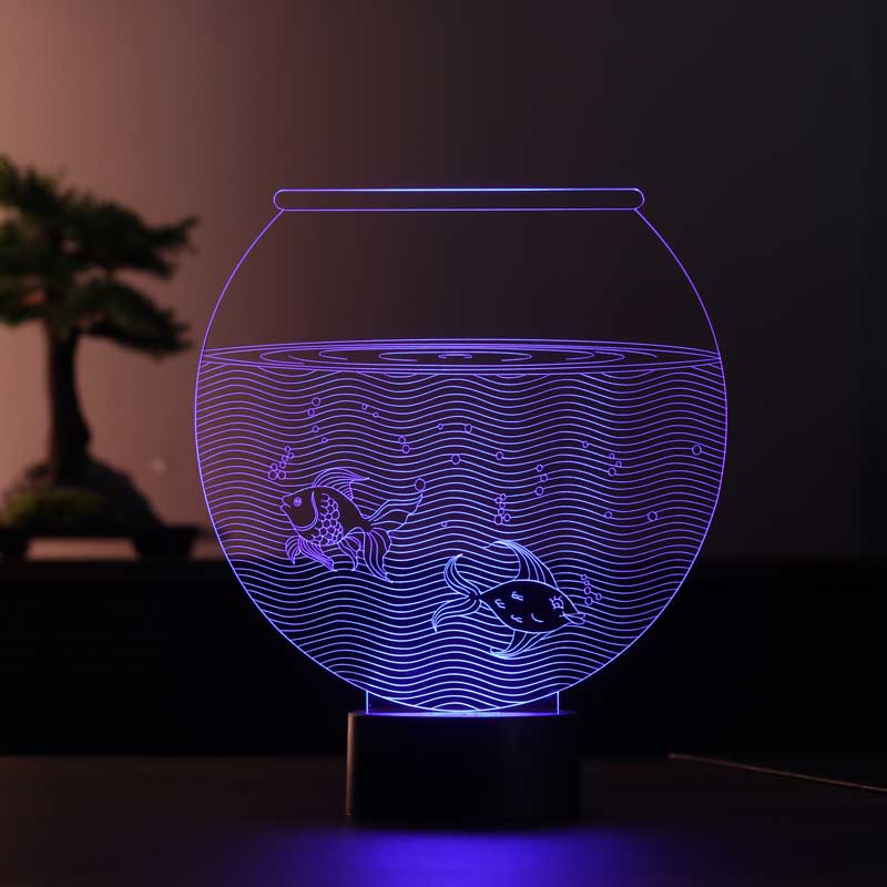 Aquarium 3D Led Table Lamp