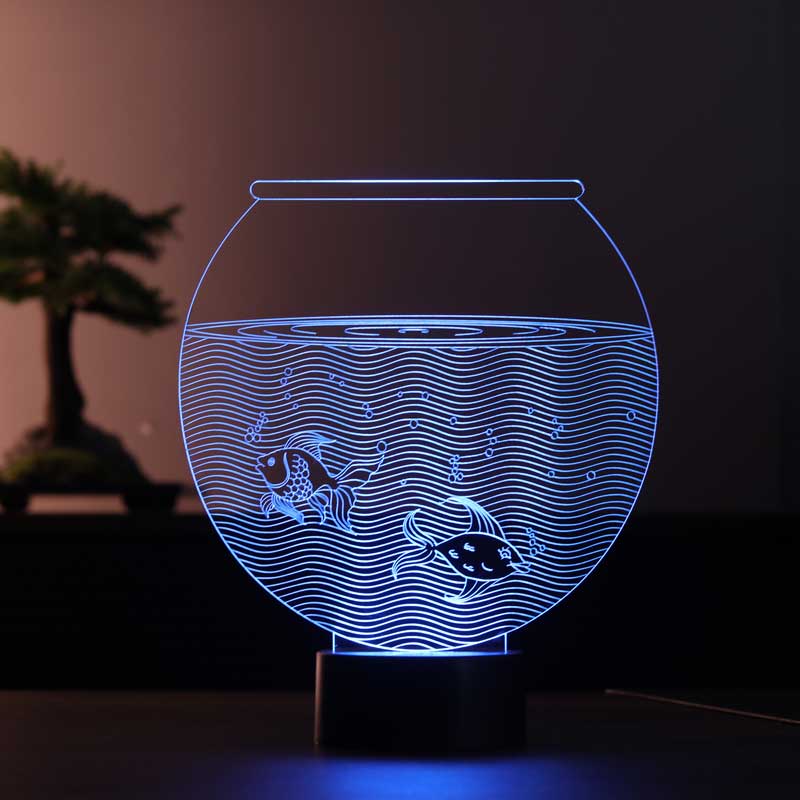 Aquarium 3D Led Table Lamp
