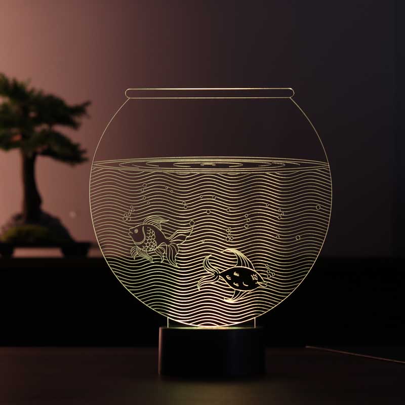 Aquarium 3D Led Table Lamp