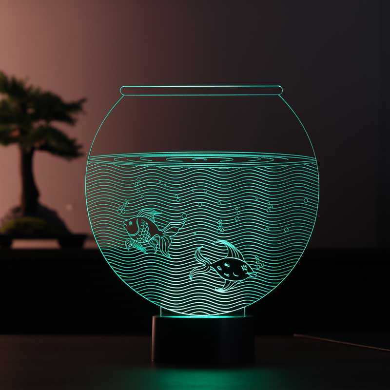 Aquarium 3D Led Table Lamp