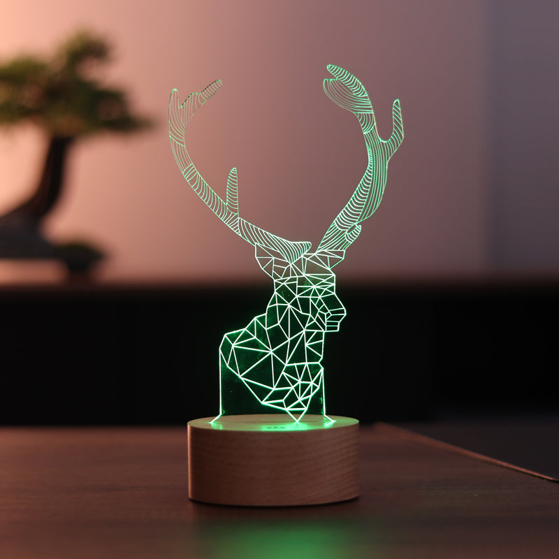 3D Ala Deer LED Night Light