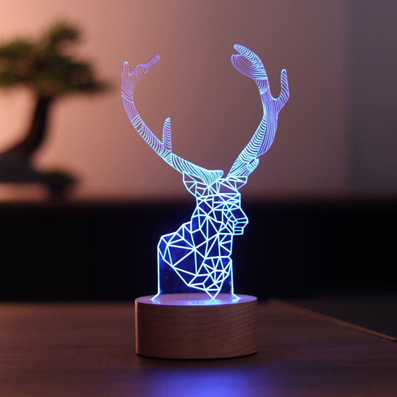 3D Ala Deer LED Night Light